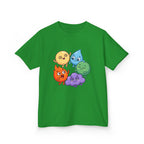 Kids Heavy Cotton Tee - Cute Whimsical Elemental Characters