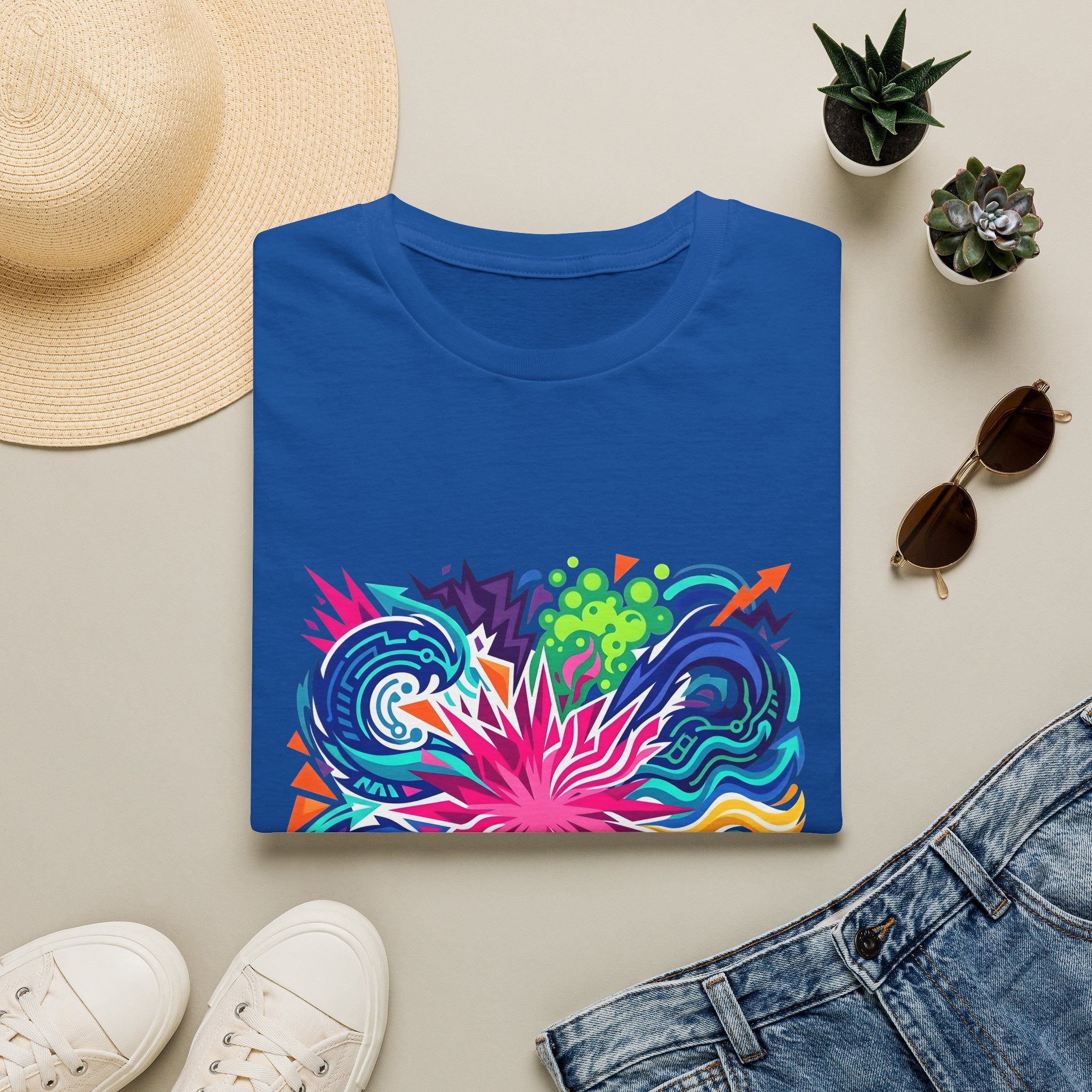 Abstract T-Shirt - Vibrant Graffiti Explosion | Unisex