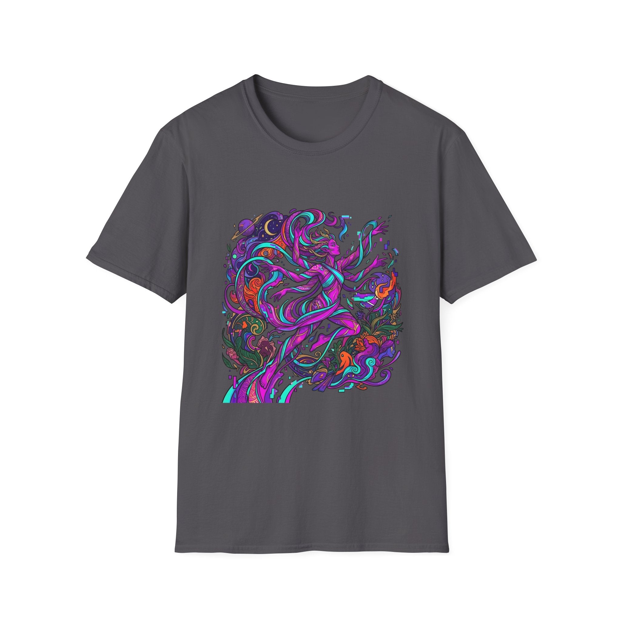 T-Shirt - Vibrant Psychedelic Cosmic Goddess Spiritual Flow