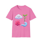 Cute Nature T-Shirt - Whimsical Cloud Sprout Wave Design | Unisex