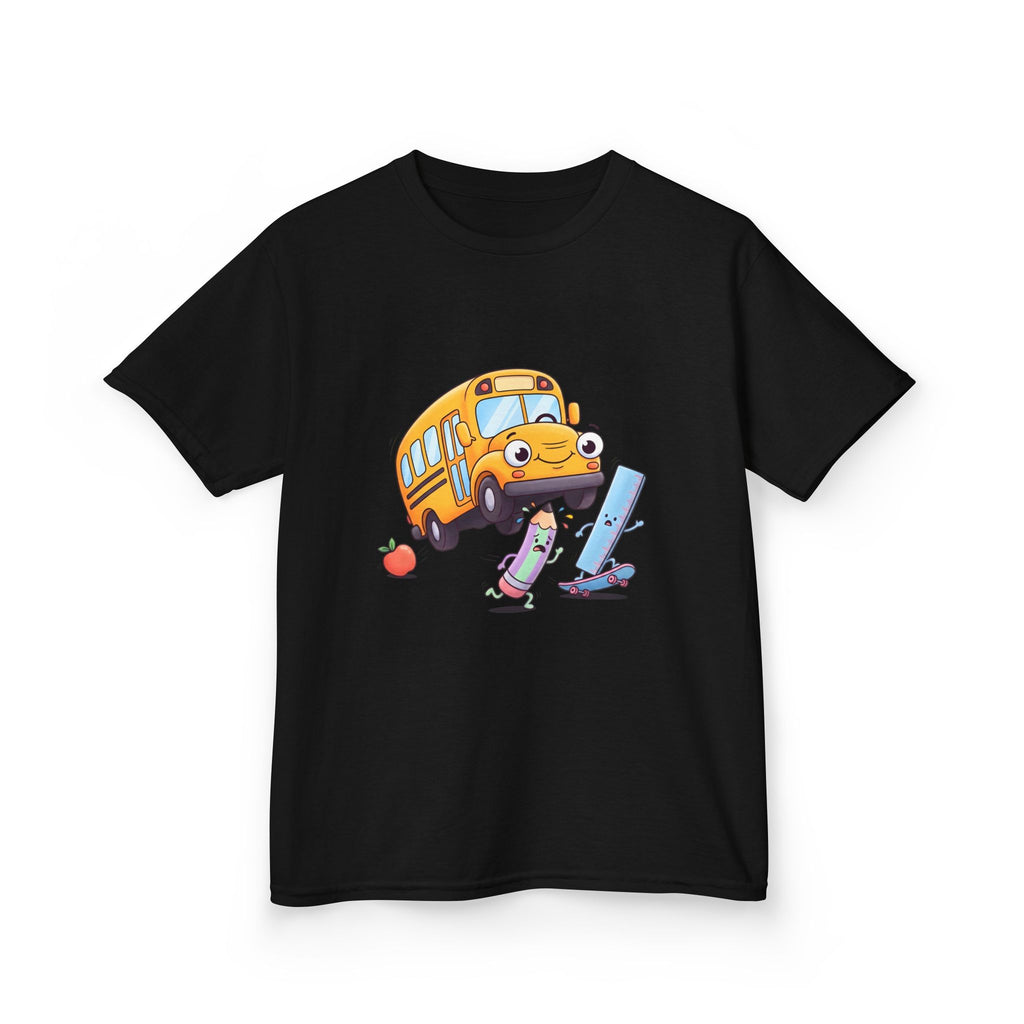 Kids School Bus Tee - Cute School Supplies Shirt | Back to School 2026