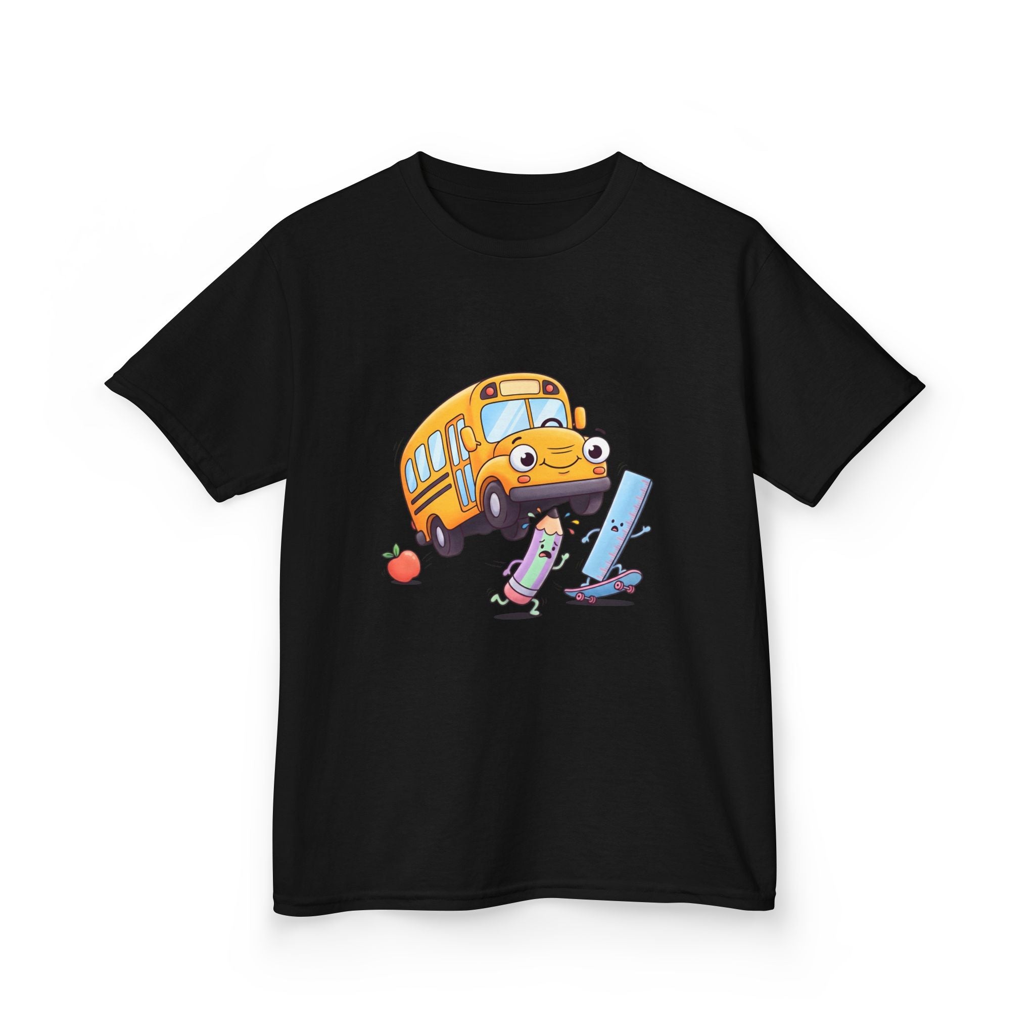 Kids School Bus Tee - Cute School Supplies Shirt | Back to School 2026