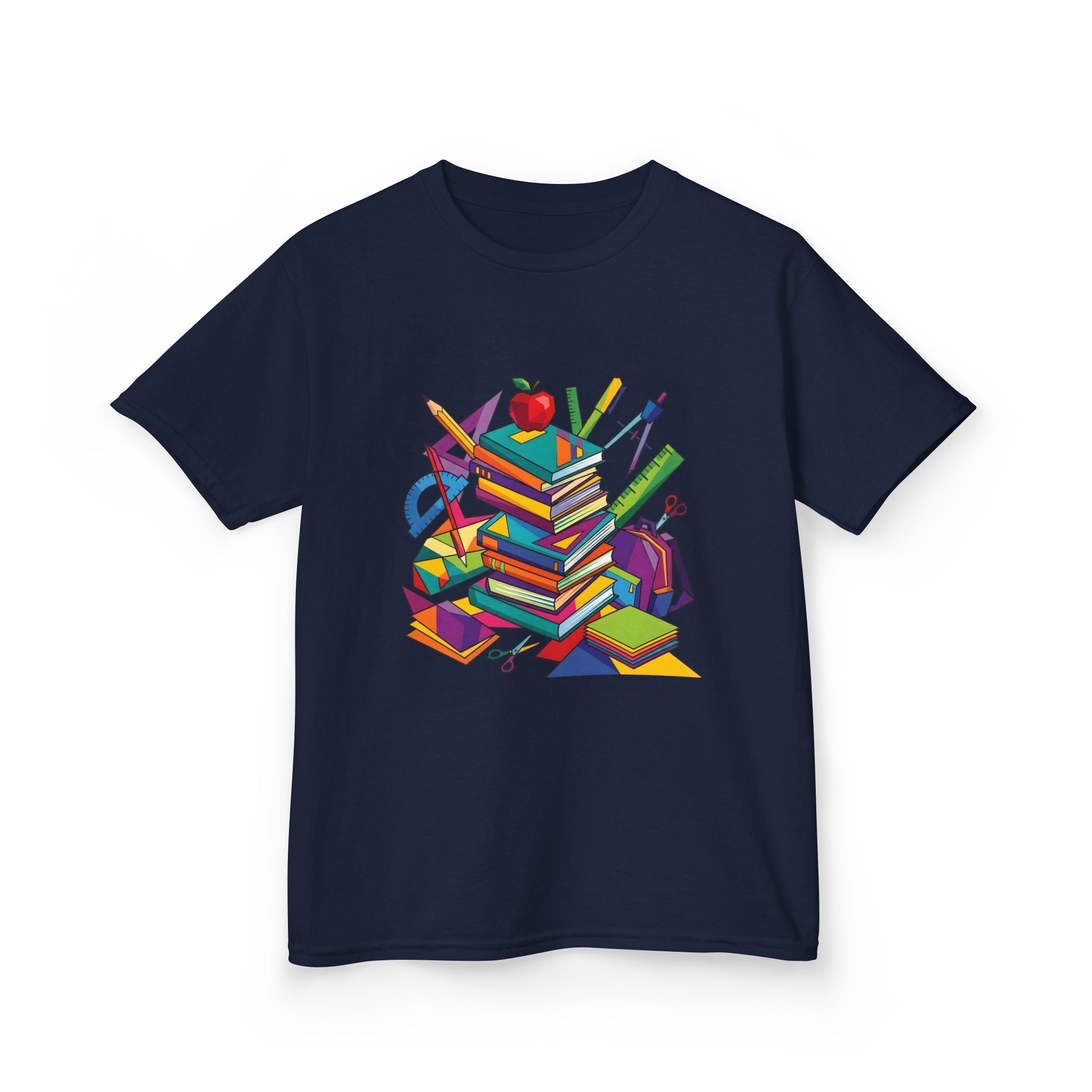 Kids T-Shirt - Geometric School Supplies Tee | Back to School
