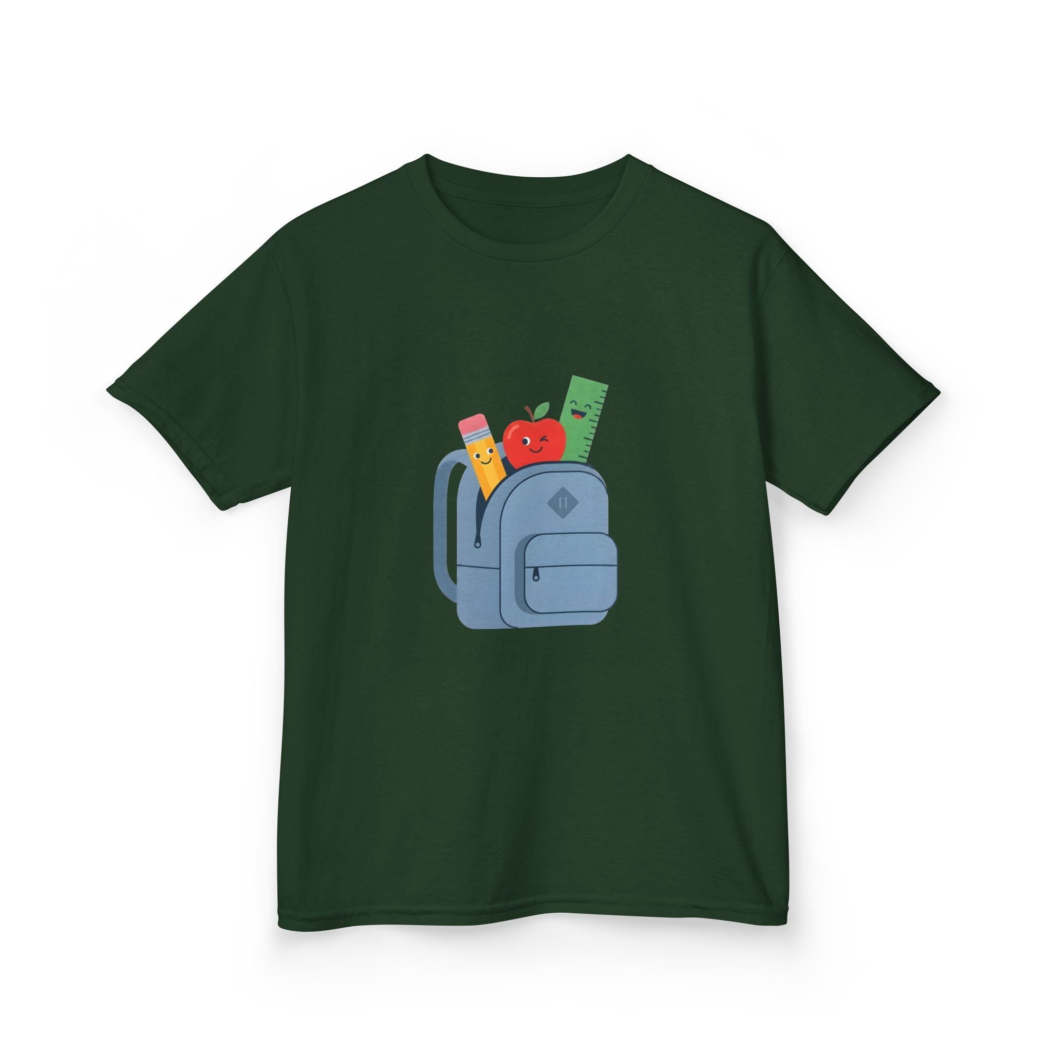 Kids Back to School Tee - Cute School Supplies Cartoon | 2026