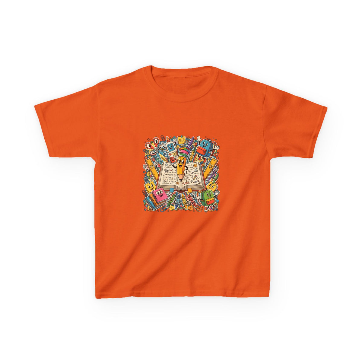 Kids Back to School Tee - Math Equations & School Supplies | 2026