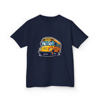 Kids T-Shirt - Angry SCHOOL BUS Cartoon Tee | Funny Character