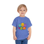 Toddler Monster Tee - Cute Happy Colorful Cartoon Kids Shirt