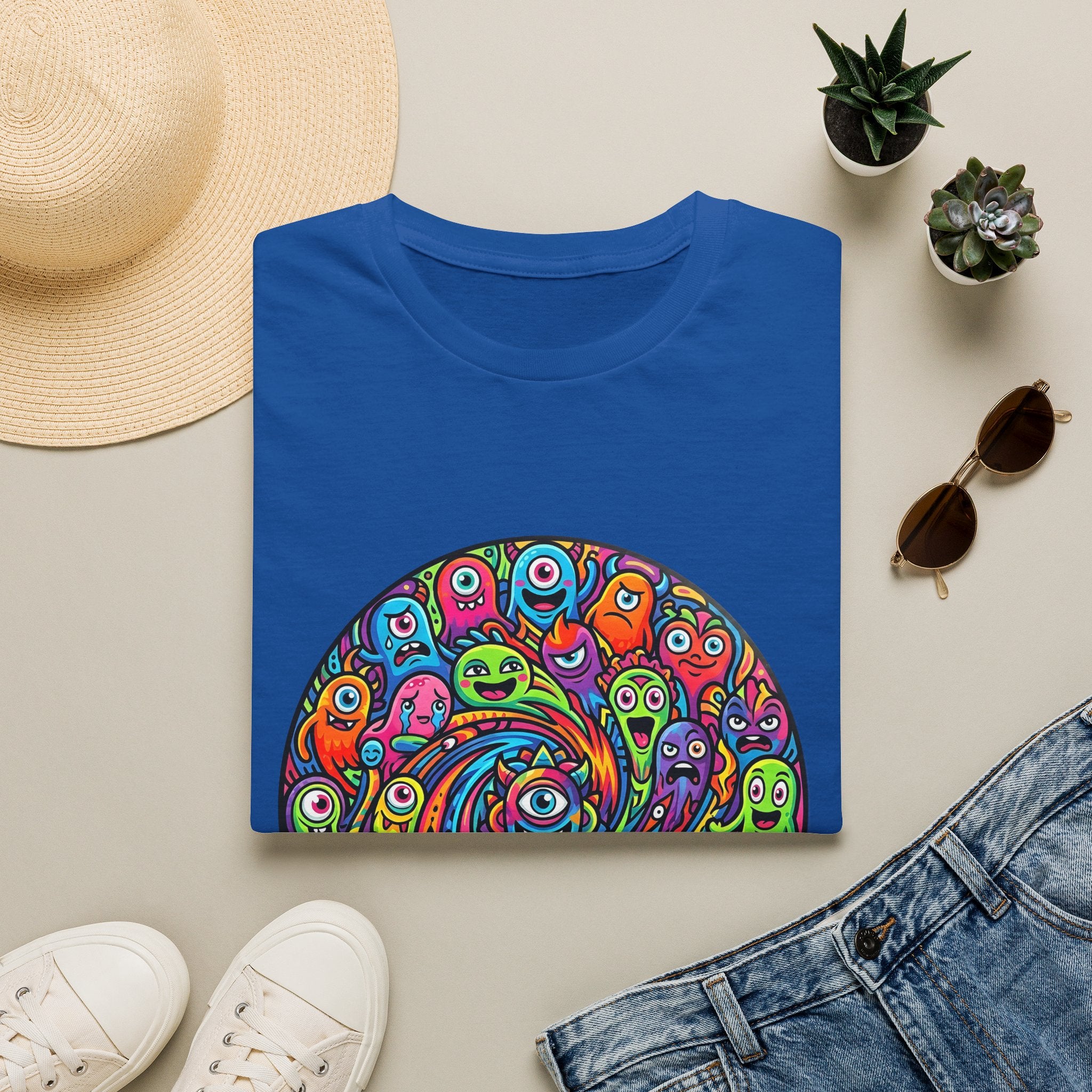 T-Shirt - Psychedelic Monster Swirl | Vibrant Alien Party