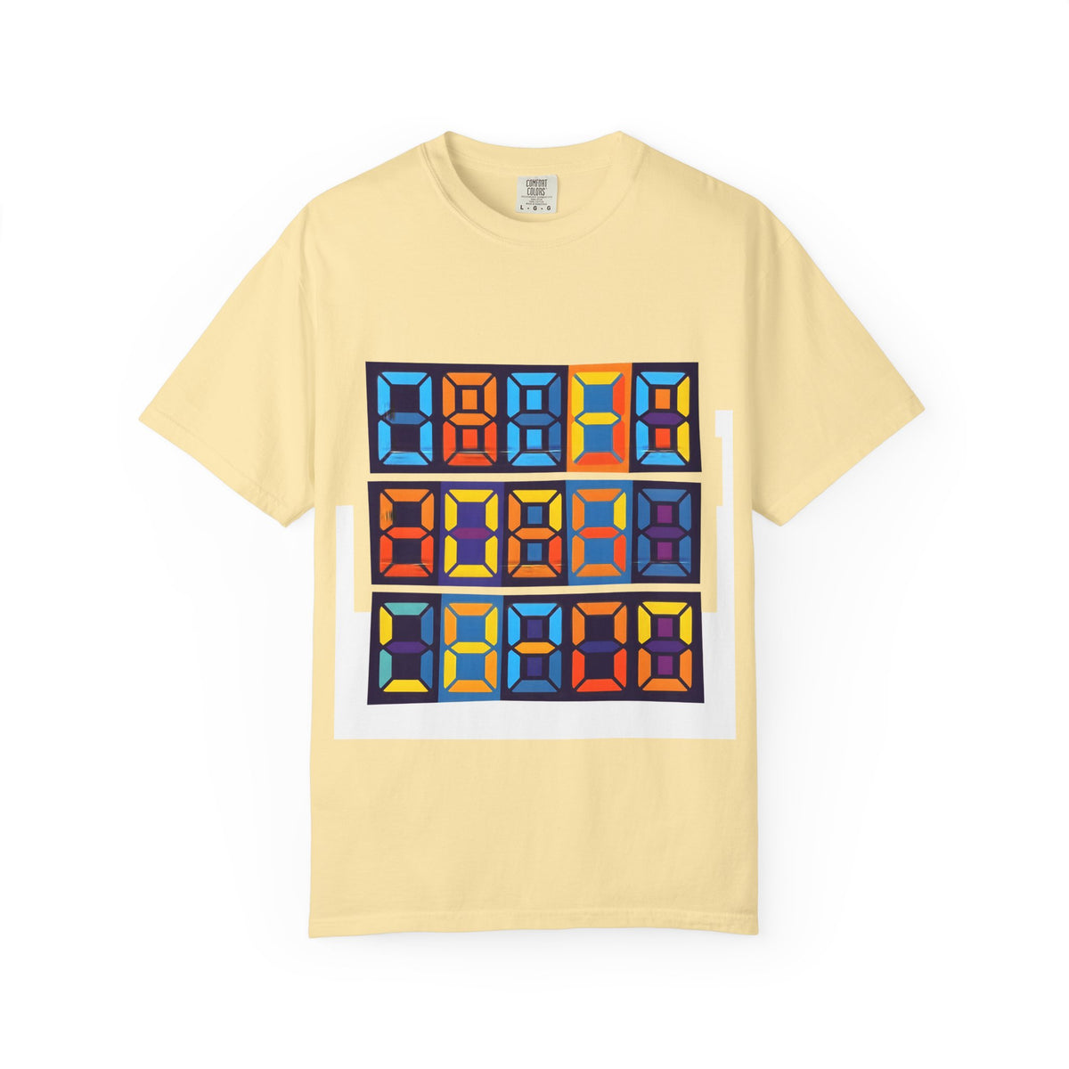 Unisex T-Shirt - Retro Tech 8-Bit Digital Display | Comfort Colors