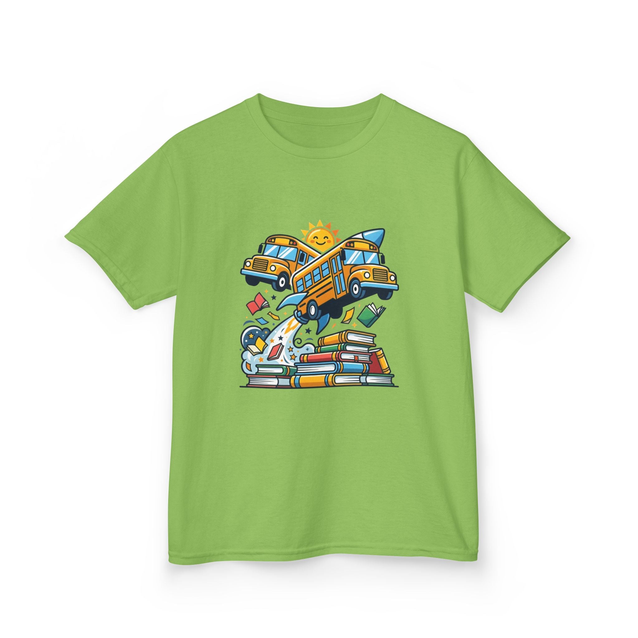 Kids Back to School T-Shirt - Rocket Bus Adventure | First Day