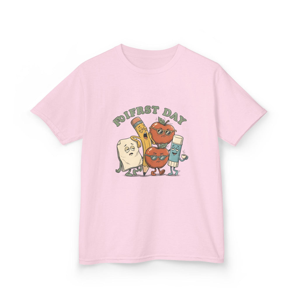 Kids Tee - Funny "FIRST DAY" Tired School Supplies Back to School 2026