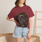 T-shirt - Celestial Keyhole Galaxy | Occult Alchemical Gold