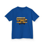 Kids School Bus T-Shirt - Cute Cartoon Reflection | Back to School