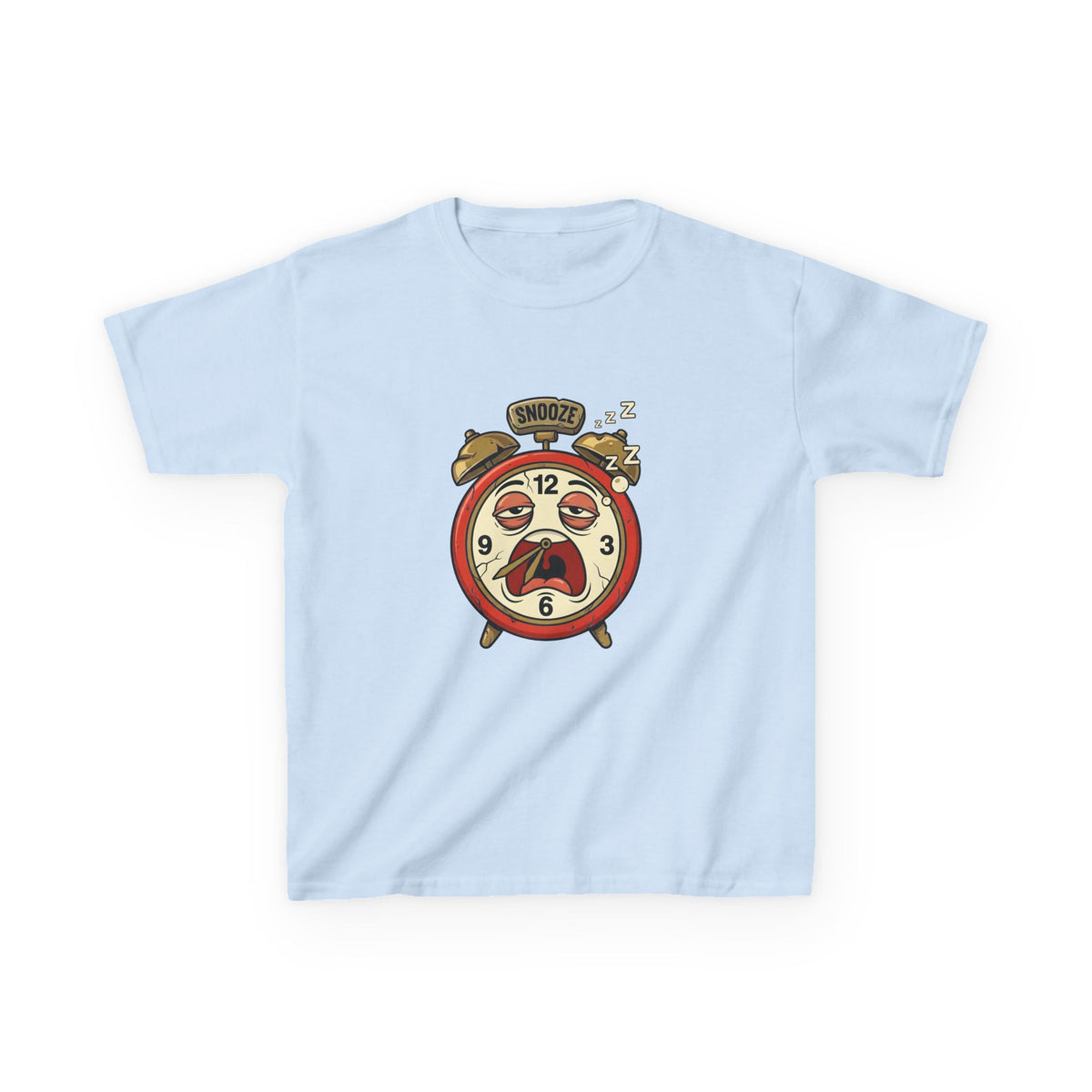 Kids Tee - Distressed SNOOZE Alarm Clock | Funny Morning Struggle