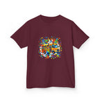Kids Back to School Tee - Colorful School Bus & Student Shirt