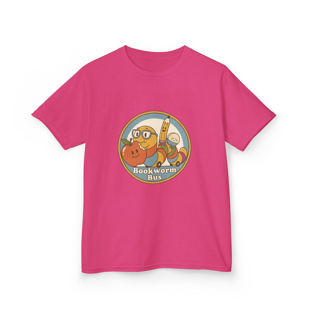 Kids Bookworm T-Shirt - School Bus | Educational Learning