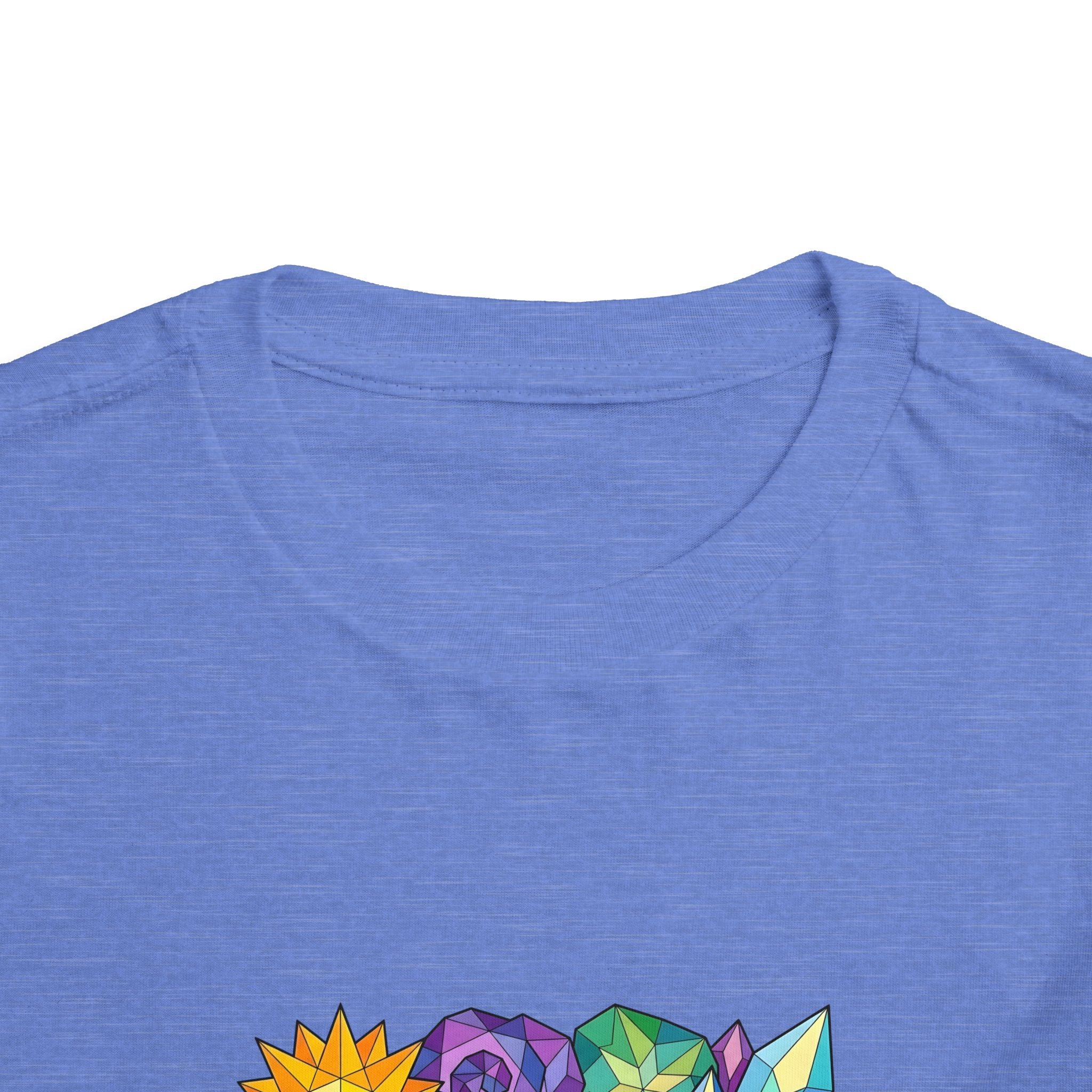 Toddler Tee - Vibrant Geometric Crystal & Gemstone Shirt