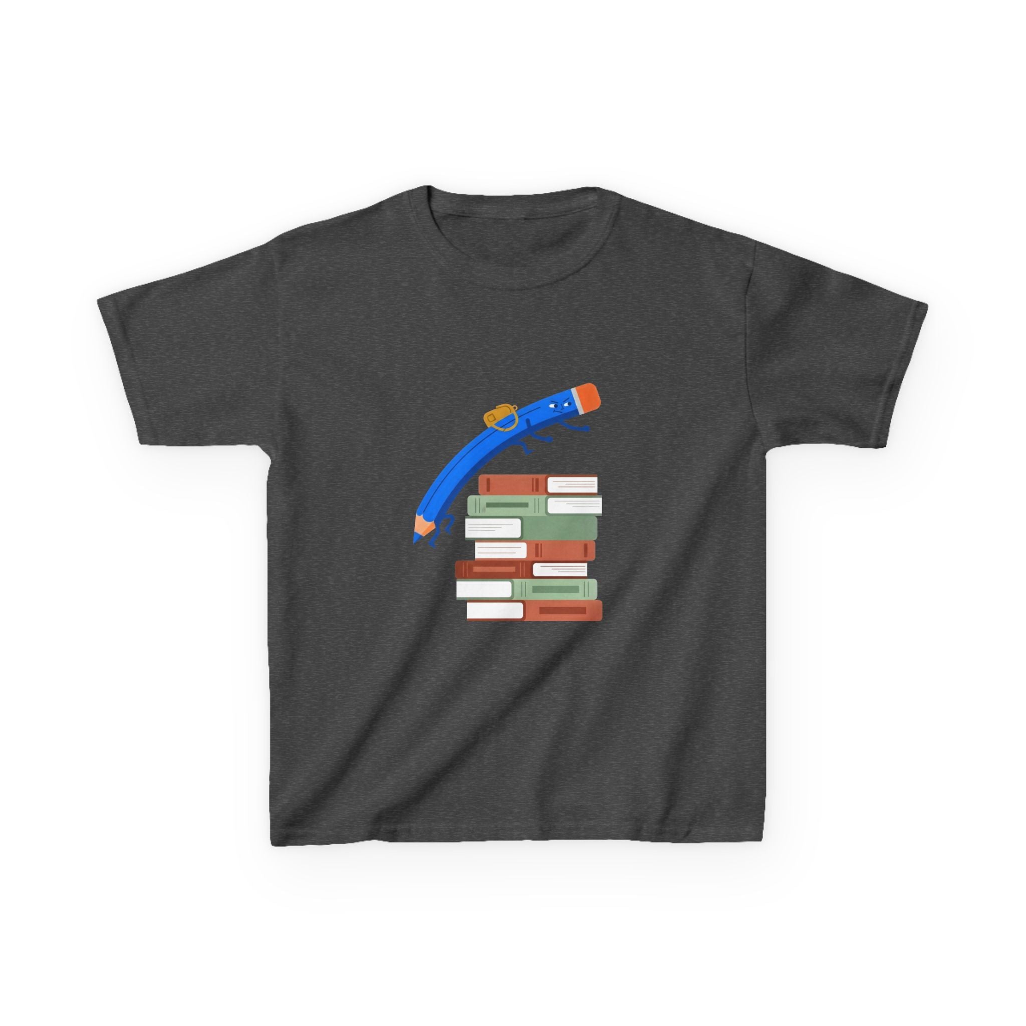 Kids Tee - Back to School Education | Books & Pencil