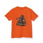 Kids Dark Academia Tee - Macabre School Supplies Skull