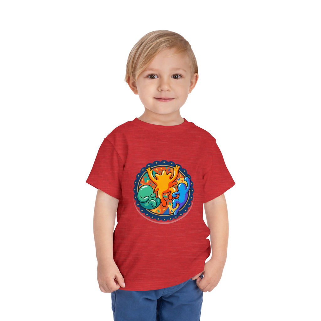 Toddler Tee - Vibrant Playful Celebration Dancing Confetti Shirt