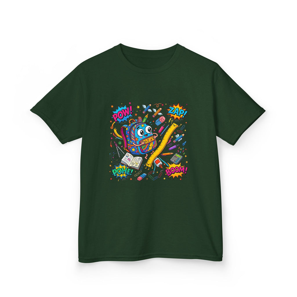 Kids T-Shirt - POW! ZAP! Comic School Supplies | Back to School