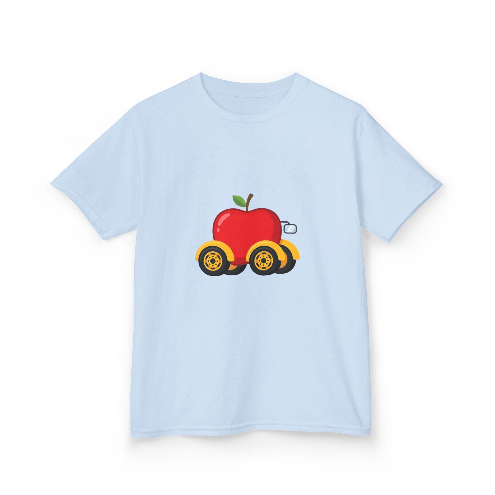 Kids T-Shirt - Apple On Wheels Graphic | Whimsical Fruit Car