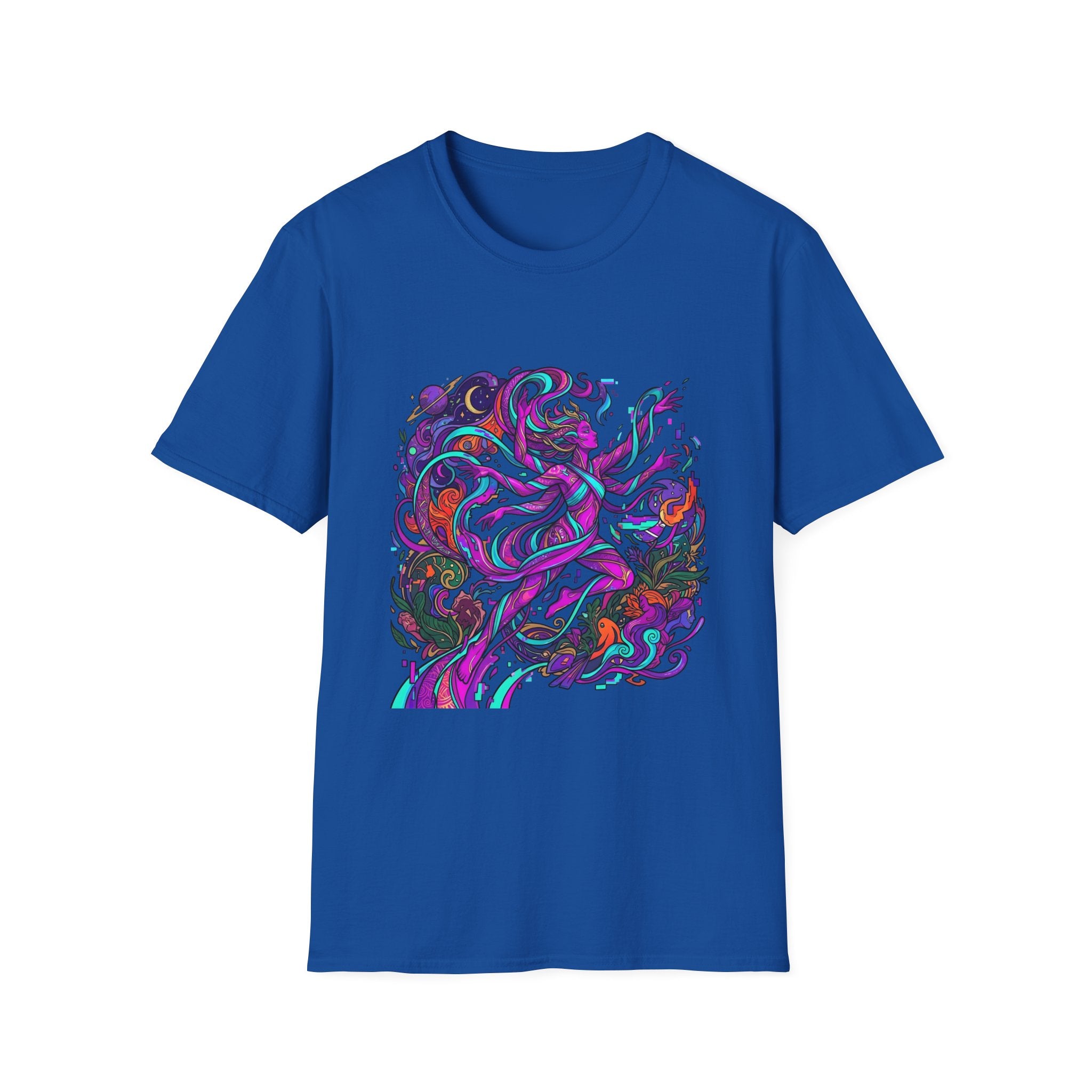 T-Shirt - Vibrant Psychedelic Cosmic Goddess Spiritual Flow