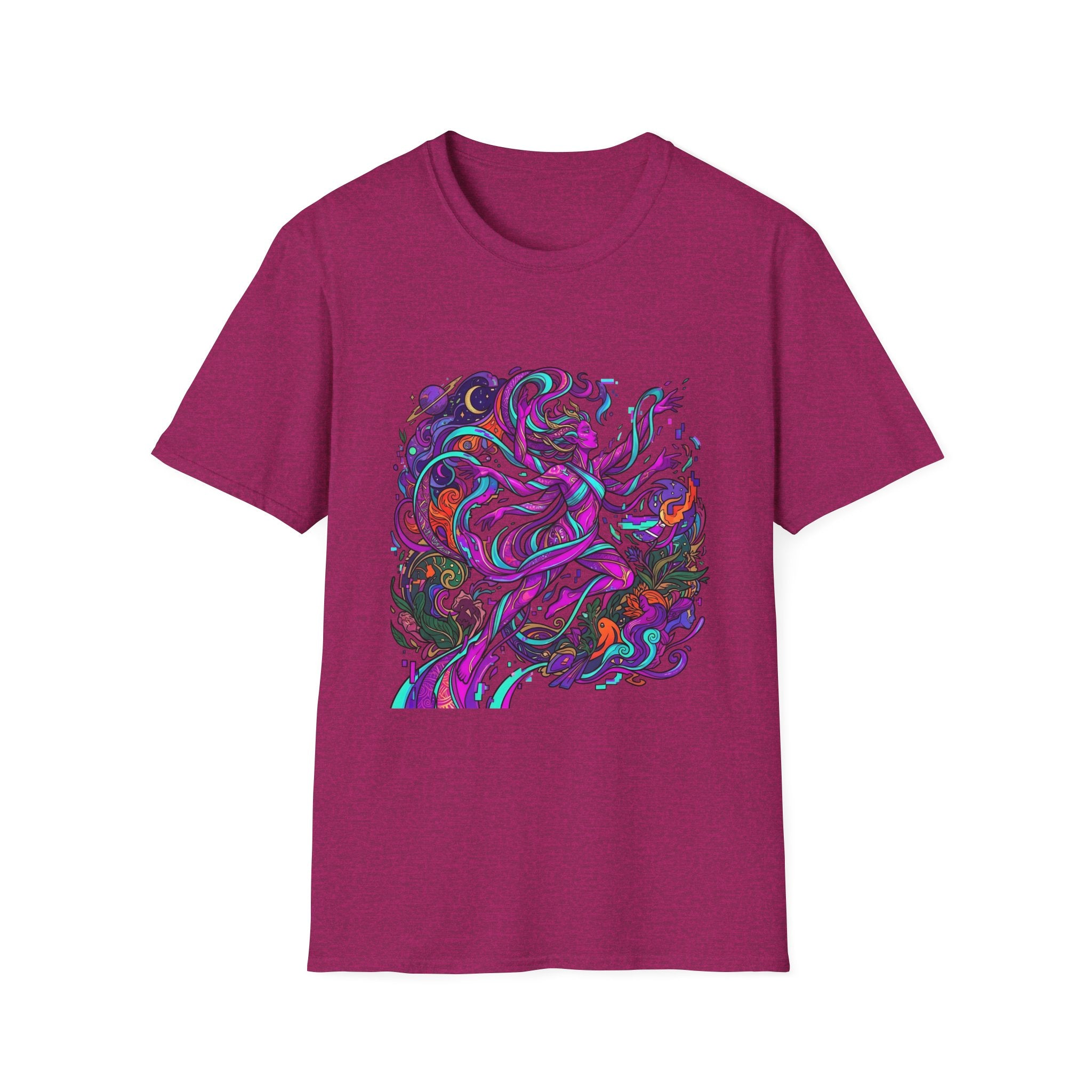 T-Shirt - Vibrant Psychedelic Cosmic Goddess Spiritual Flow