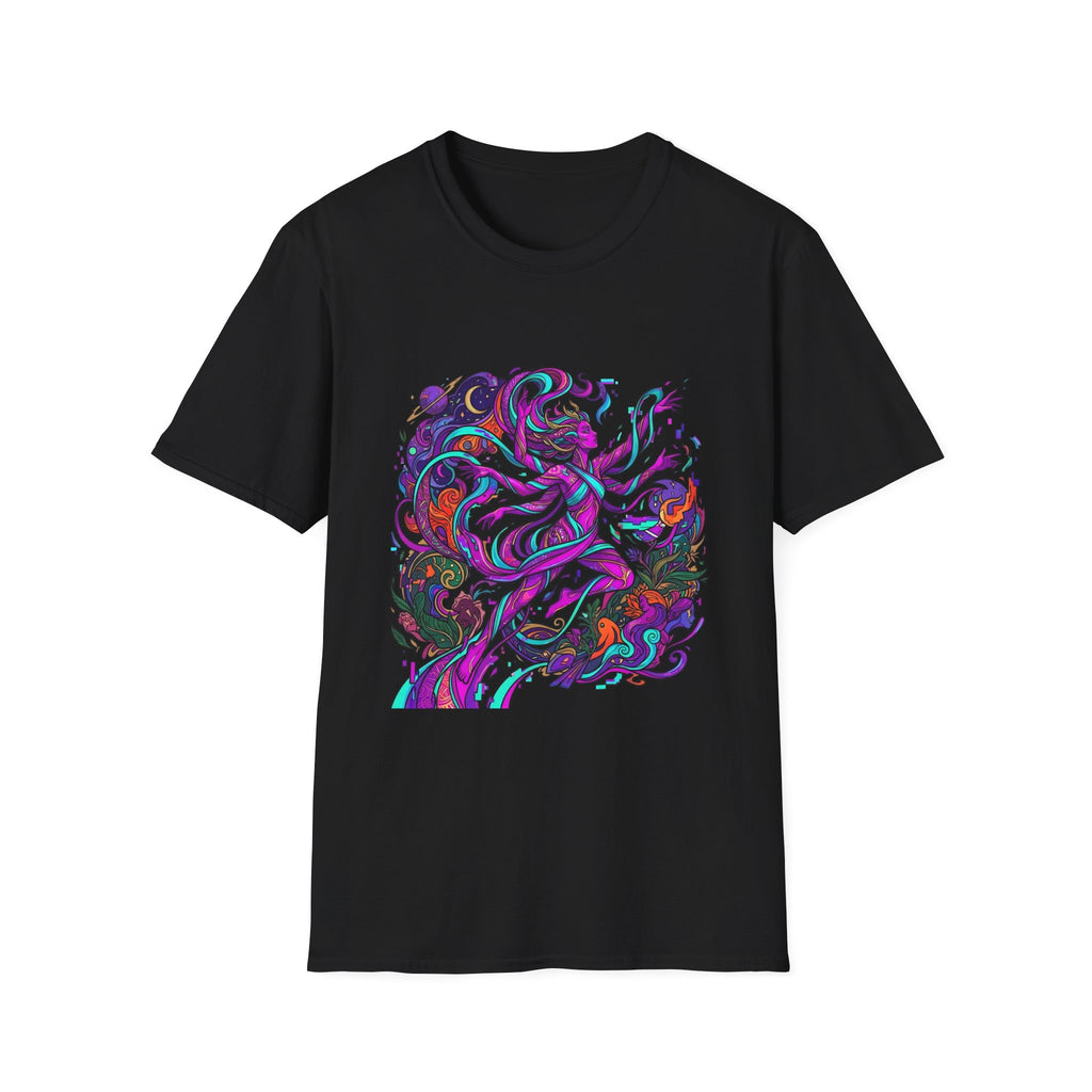 T-Shirt - Vibrant Psychedelic Cosmic Goddess Spiritual Flow