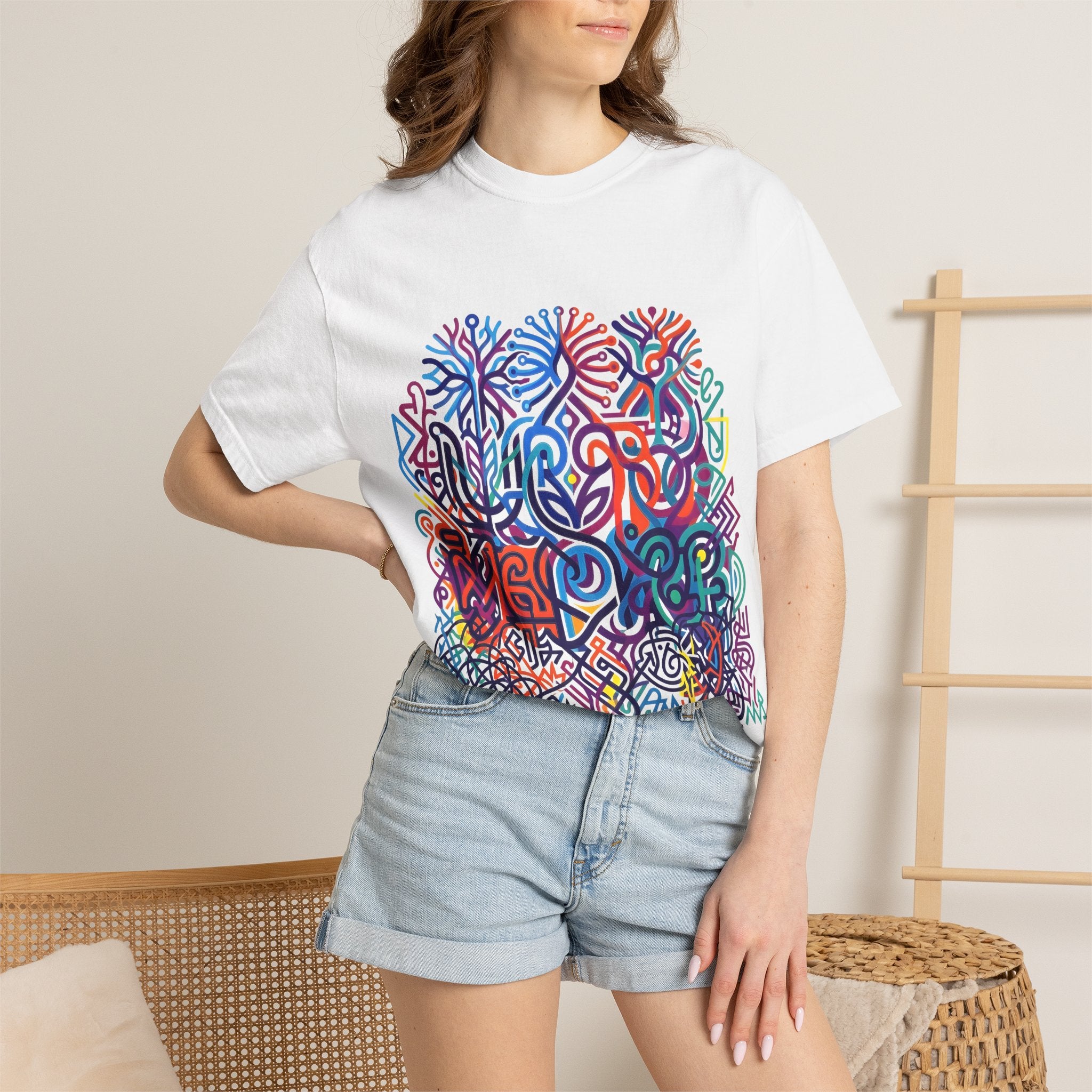 Unisex T-Shirt - Modern Abstract Organic Geometric Art | Comfort