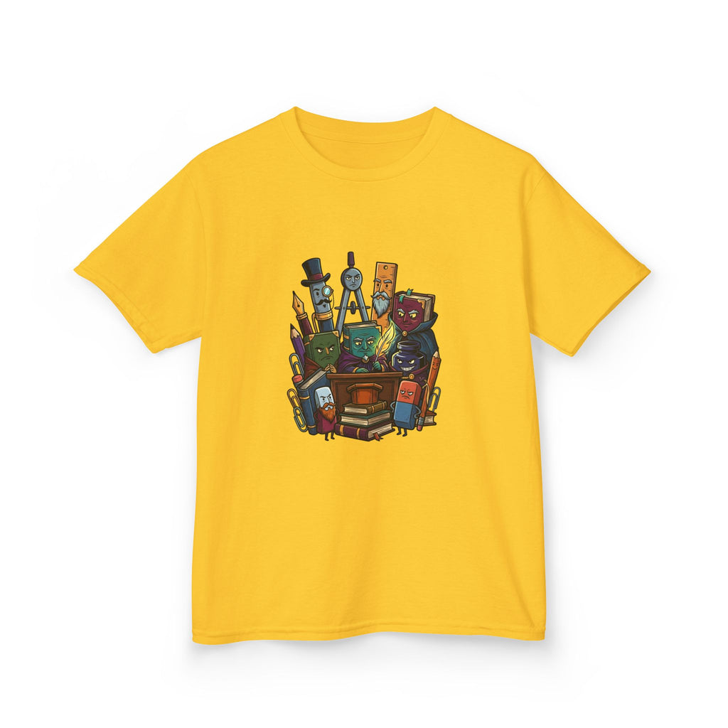 Kids Tee - Whimsical School Supplies Characters | Back to School