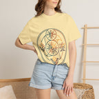 Unisex Garment-Dyed T-Shirt - Minimalist Geometric Nature Art