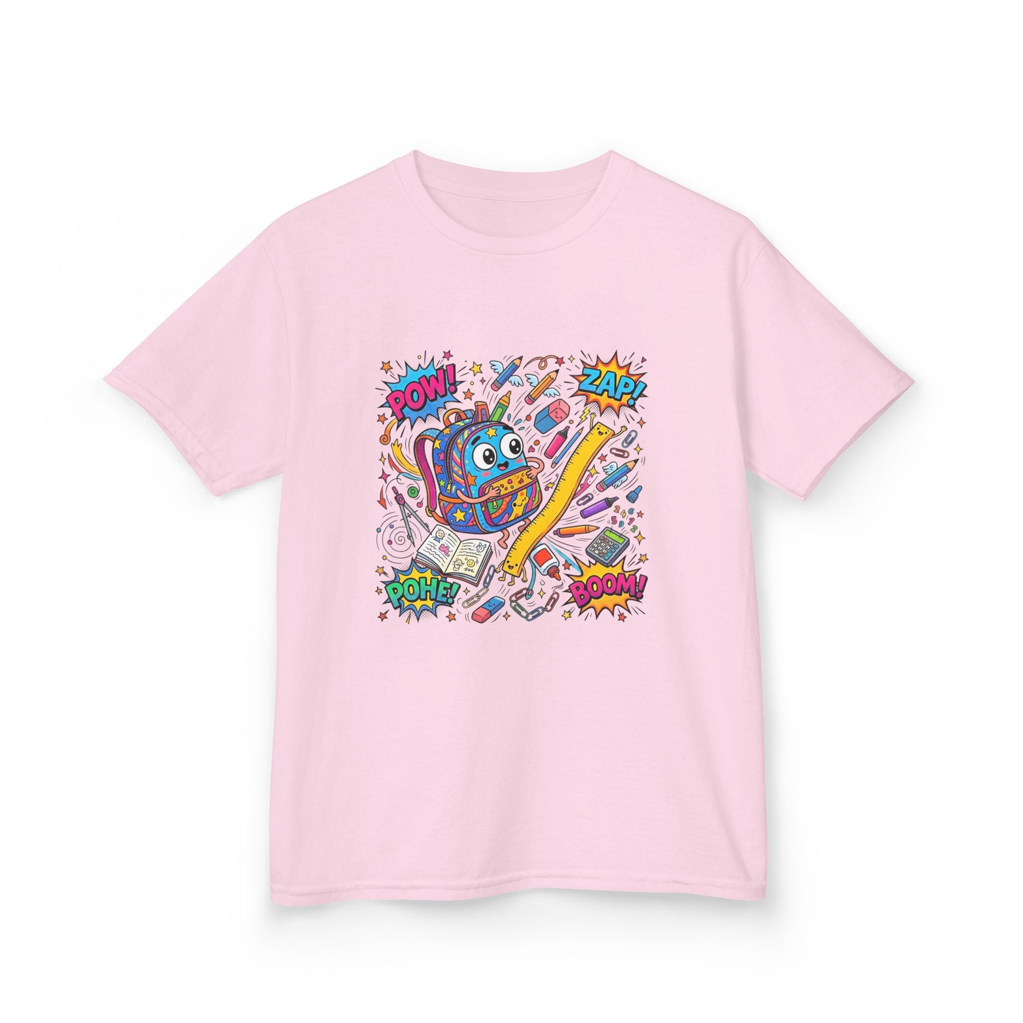 Kids T-Shirt - POW! ZAP! Comic School Supplies | Back to School