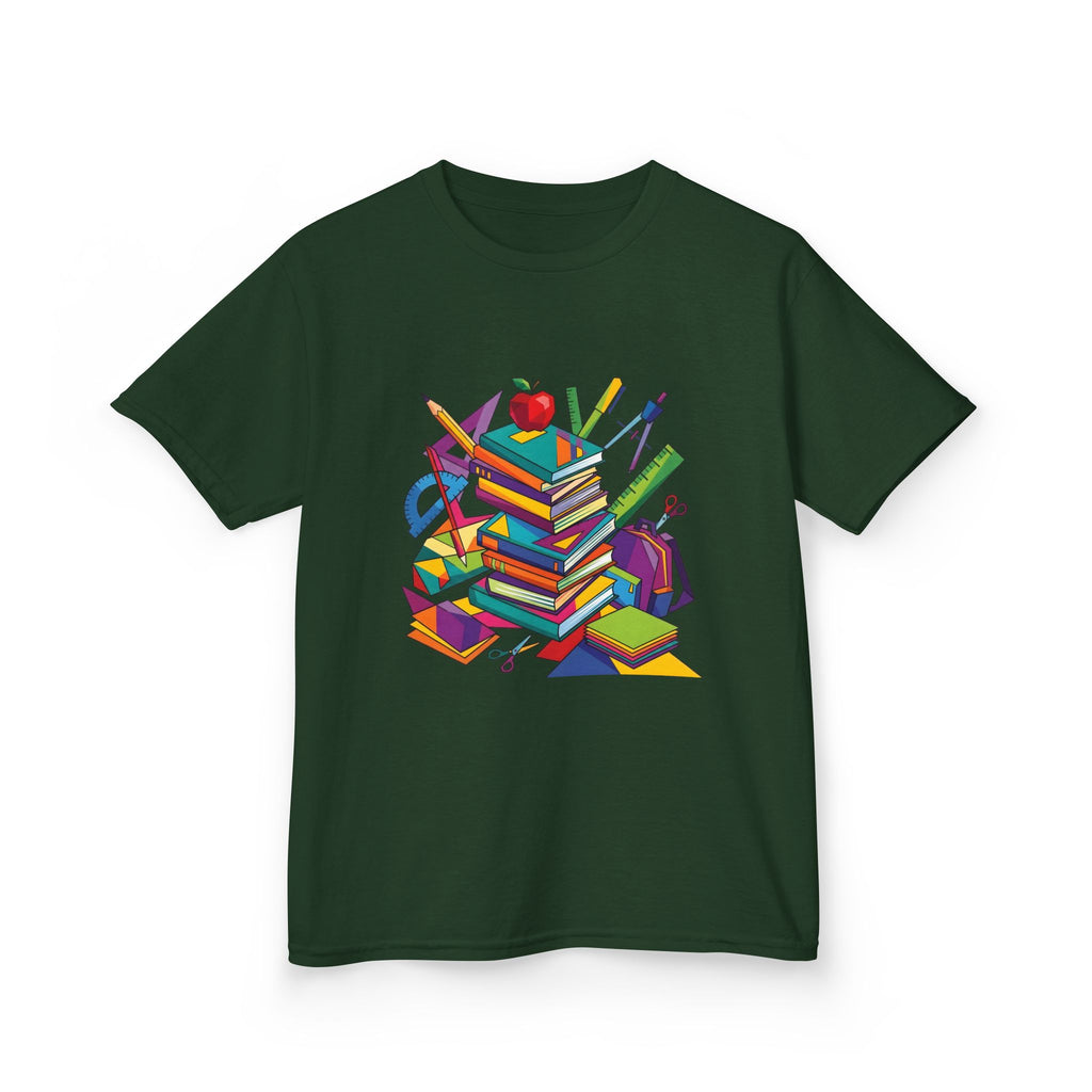 Kids T-Shirt - Geometric School Supplies Tee | Back to School