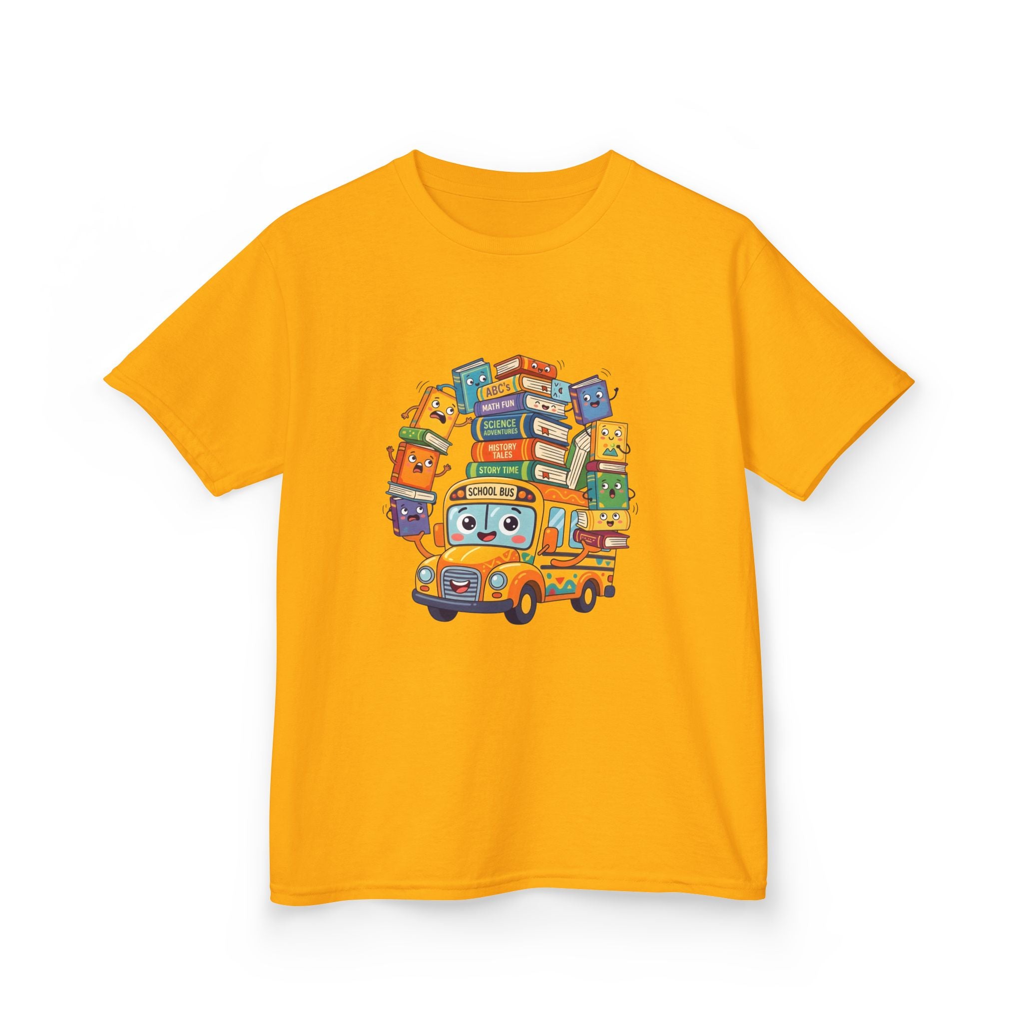 Kids Learning Tee - ABC's, Math & Science School Bus Fun