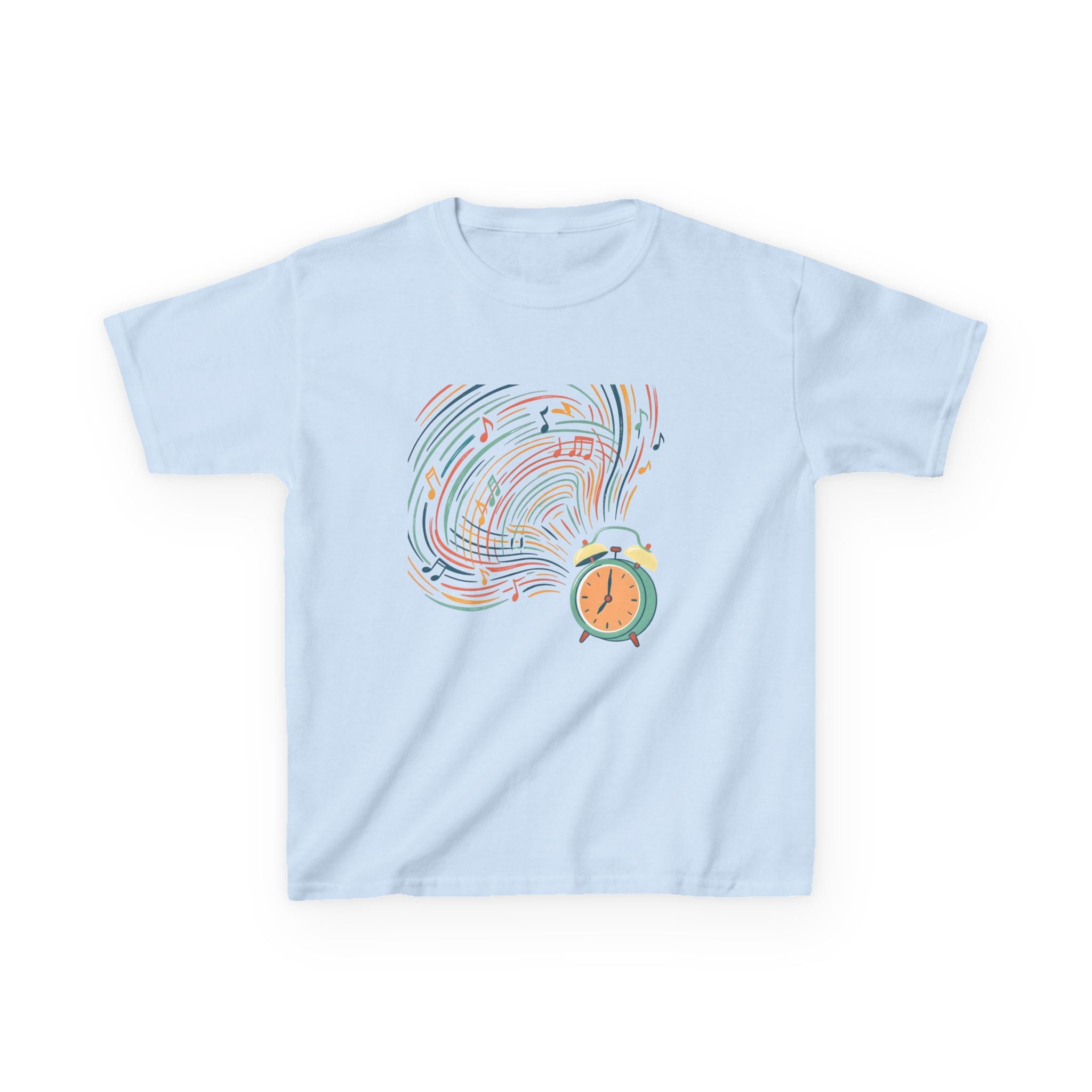 Kids Tee - Retro Music Alarm Clock | Abstract Playful Design