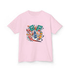 Kids Back to School Tee - Playful School Supplies Cartoon