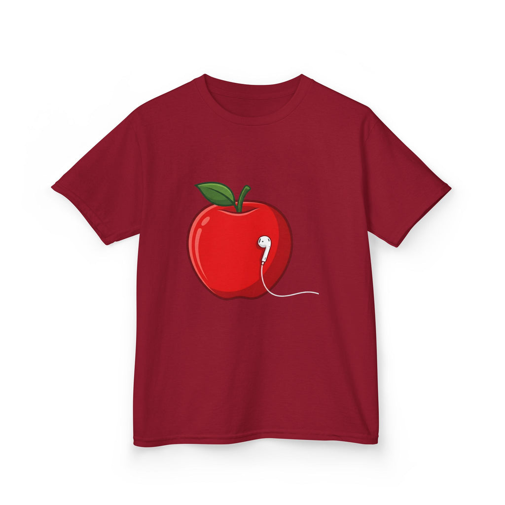 Kids Tee - Cartoon Minimalist Apple Music Earbud Tech
