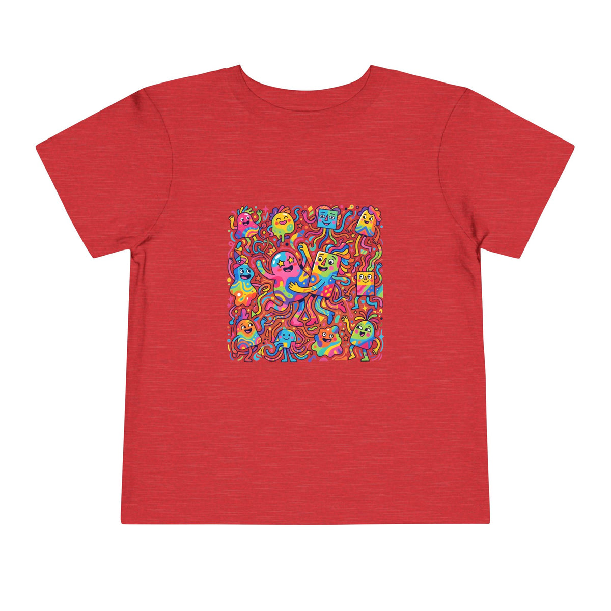 Toddler T-Shirt - Vibrant Whimsical Creatures | Doodle Art