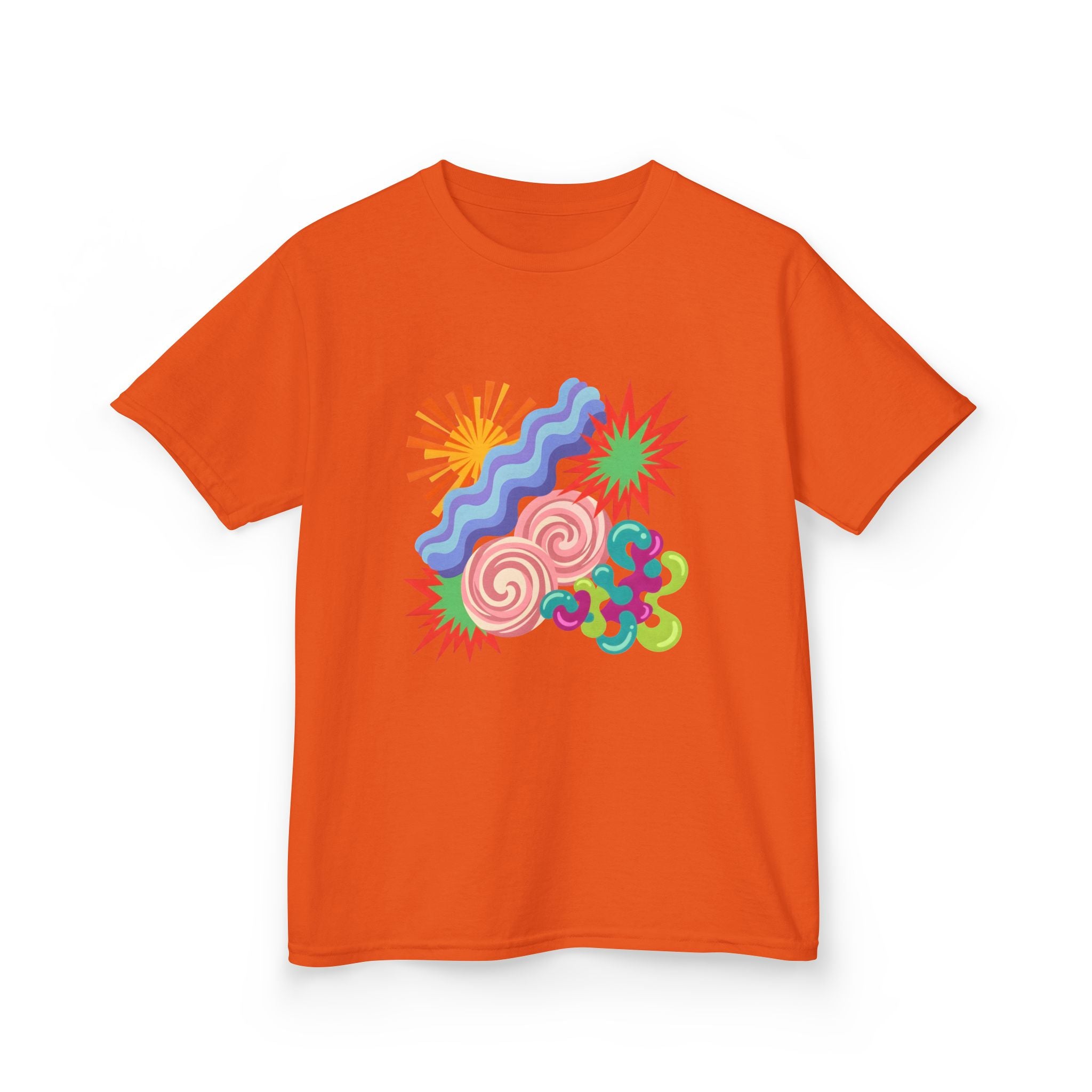 Kids T-Shirt - Playful Candy Explosion Abstract Art