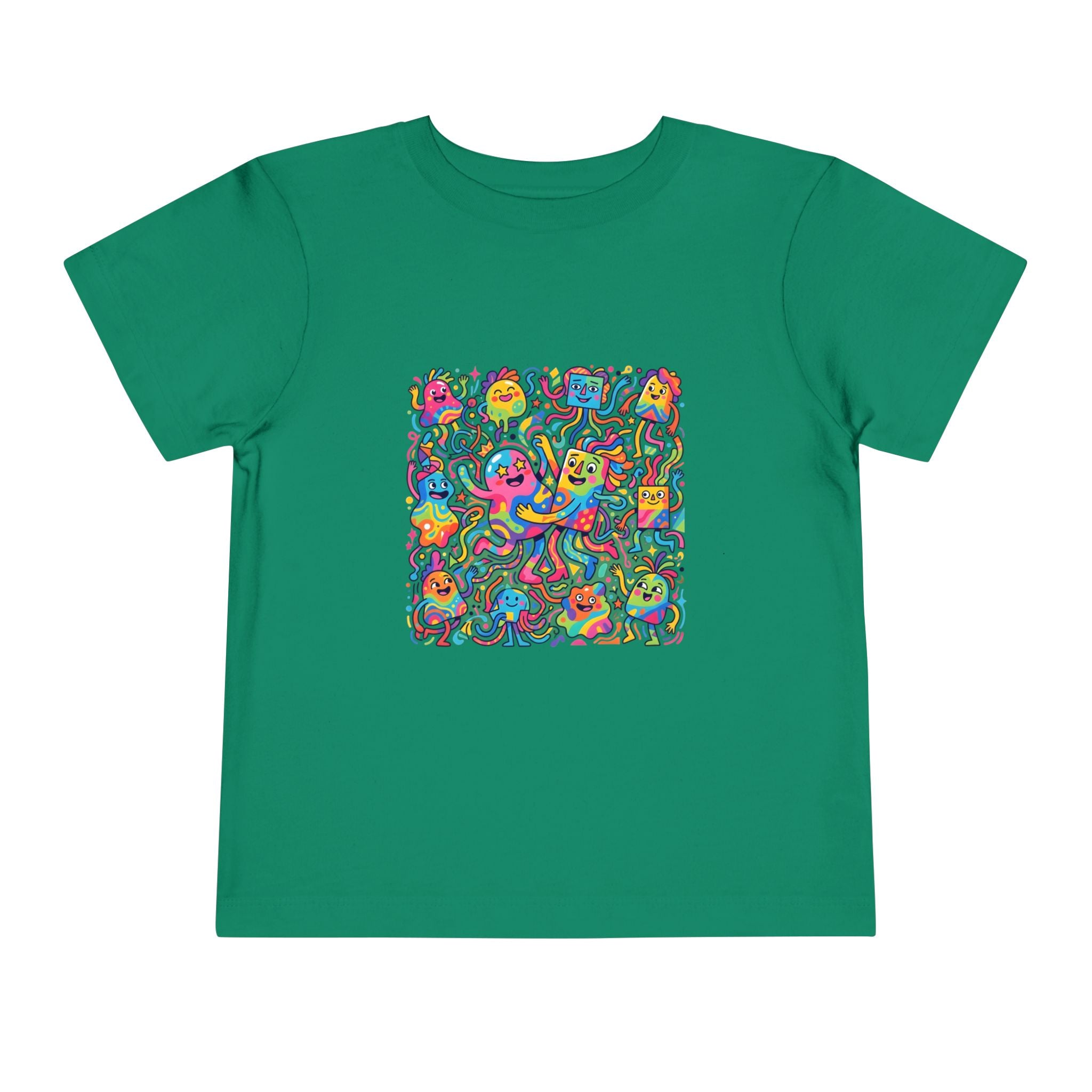 Toddler T-Shirt - Vibrant Whimsical Creatures | Doodle Art