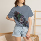 Unisex T-shirt - Dark Fantasy Celtic Skull Ankh | Garment-Dyed