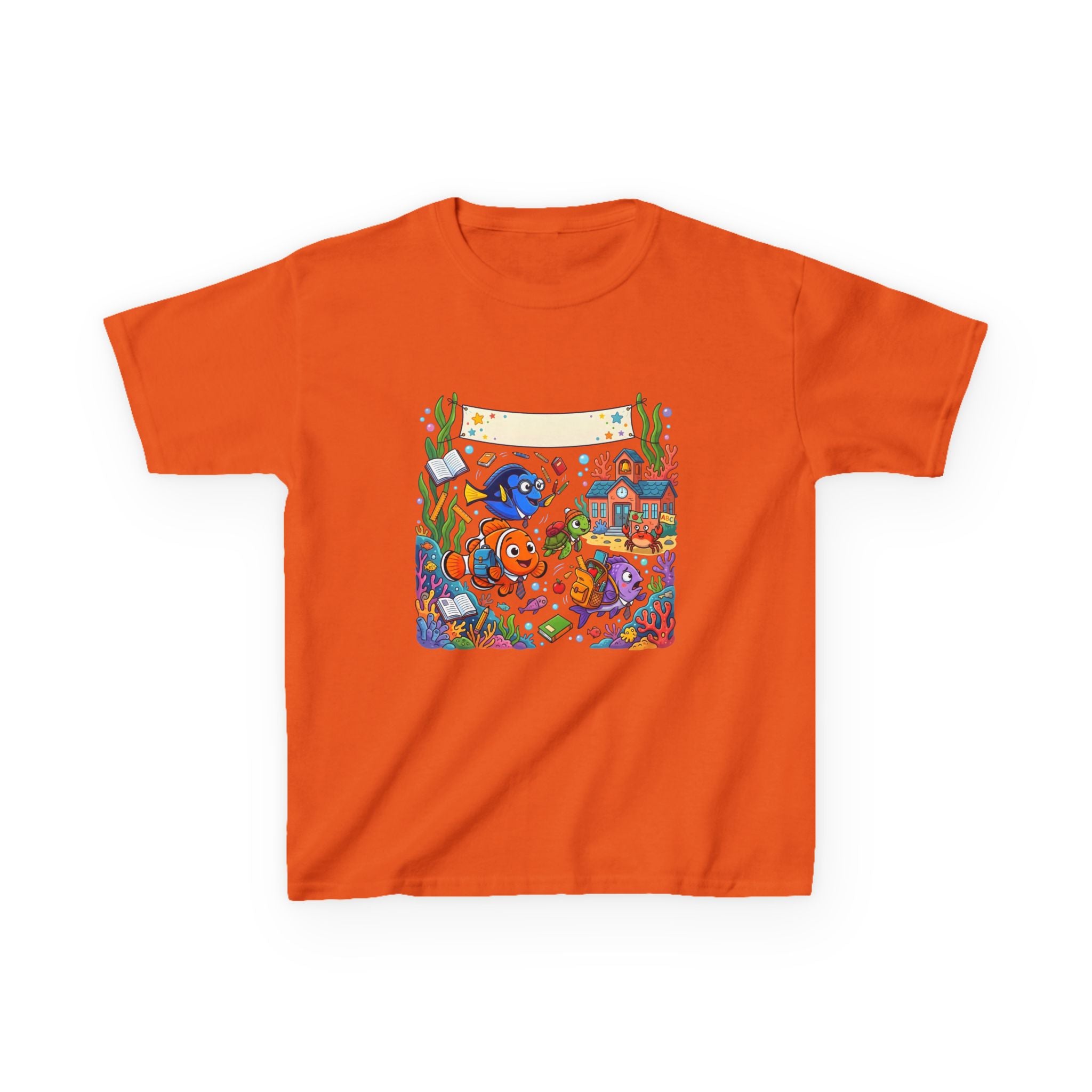 Kids T-Shirt - Whimsical Underwater School ABC | Back to School