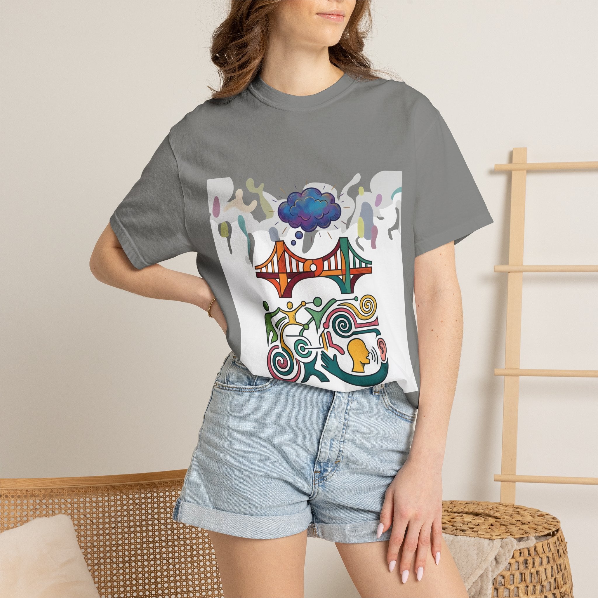 Comfort Colors T-shirt - Symbolic Connection | Abstract Communication