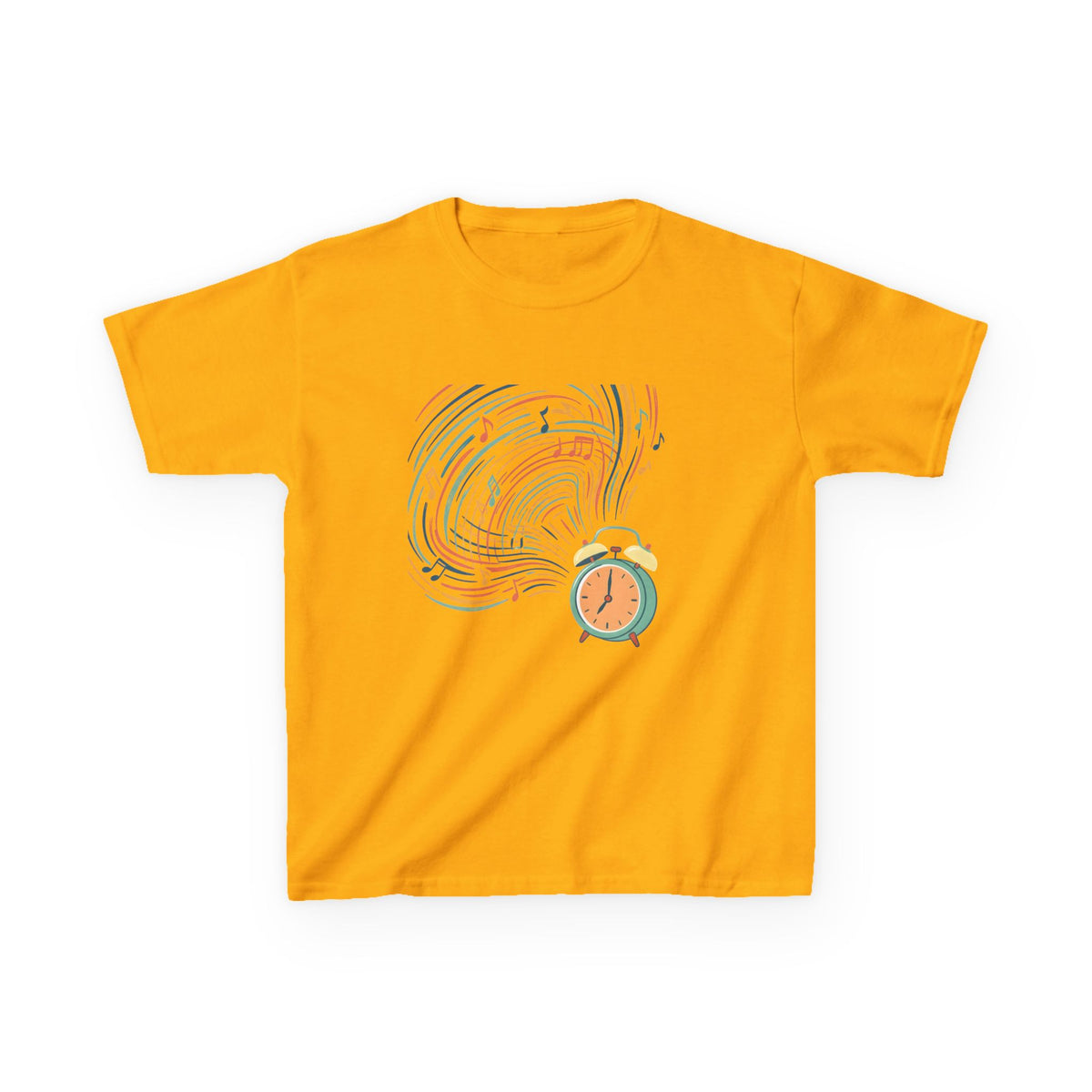 Kids Tee - Retro Music Alarm Clock | Abstract Playful Design