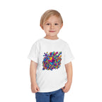Toddler Crypto Shirt - Neon Geometric Digital Art | Blockchain Kids