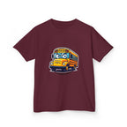 Kids T-Shirt - Angry SCHOOL BUS Cartoon Tee | Funny Character
