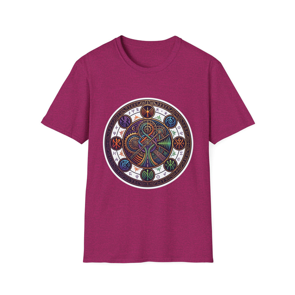 Unisex Steampunk T-Shirt - Ornate Mystical Mandala & Gears