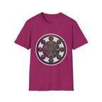 Unisex Steampunk T-Shirt - Ornate Mystical Mandala & Gears