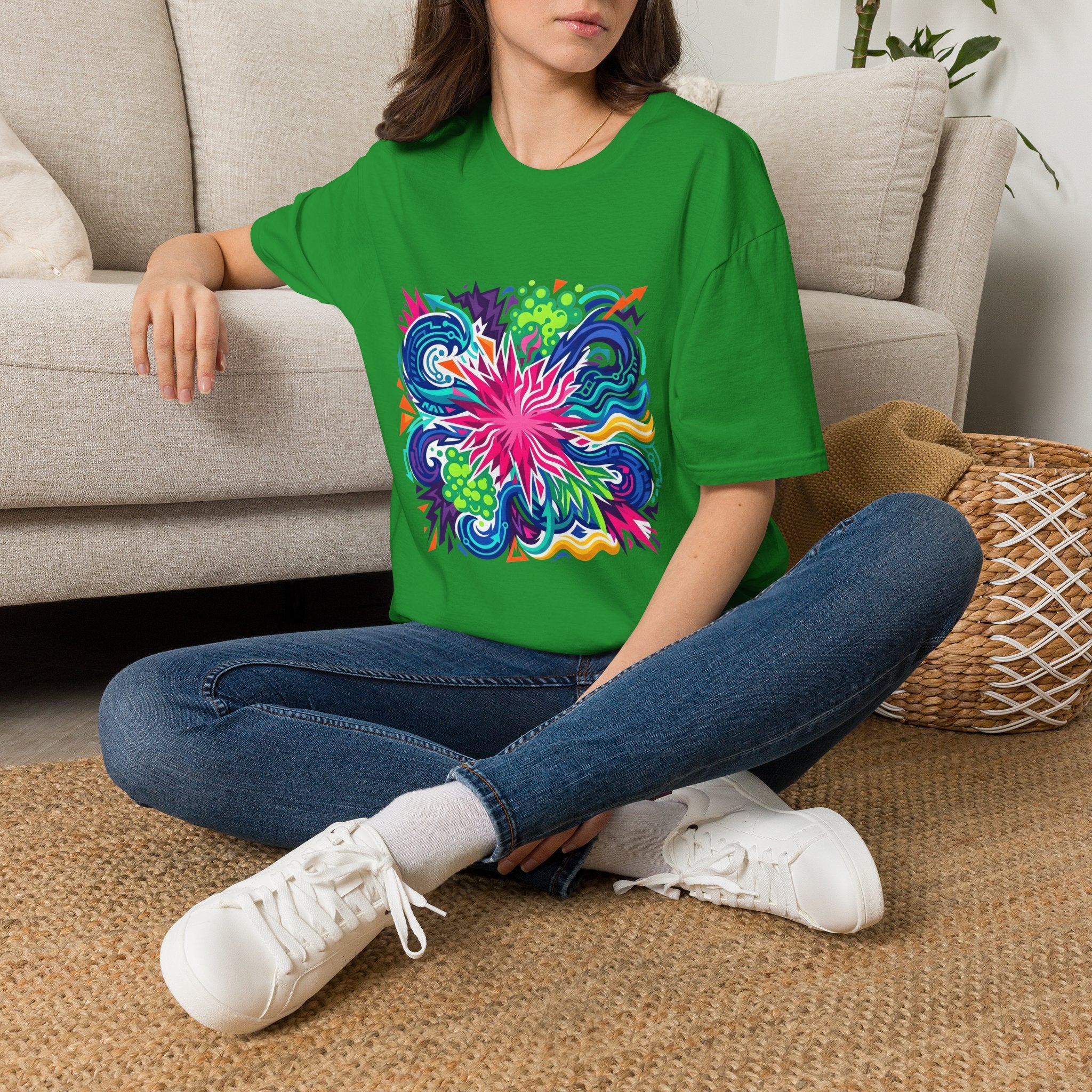 Abstract T-Shirt - Vibrant Graffiti Explosion | Unisex